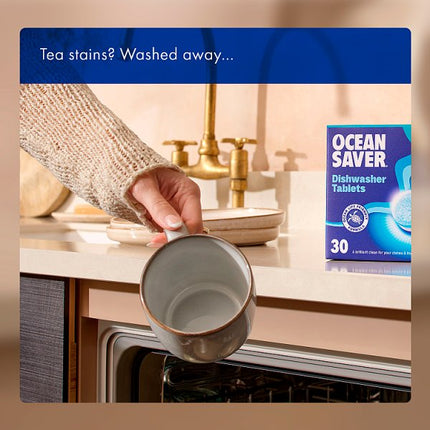 Eco Dishwasher Tablets 5 x 100 Pack | OceanSaver Plastic Free Dishwasher Tablets