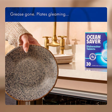 Eco Dishwasher Tablets 5 x 100 Pack | OceanSaver Plastic Free Dishwasher Tablets