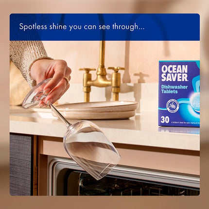 Eco Dishwasher Tablets 5 x 100 Pack | OceanSaver Plastic Free Dishwasher Tablets