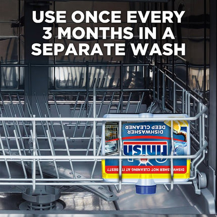 Finish Dishwasher Cleaner Case of 8 x 250ml | Lemon Deep Cleaner