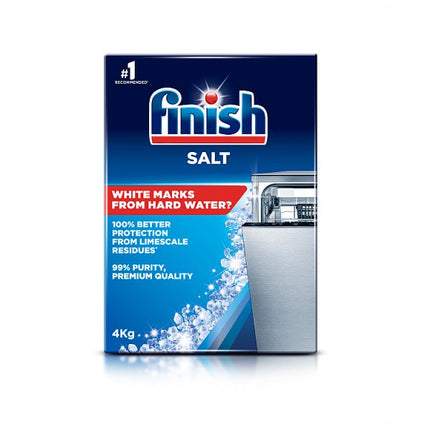 Finish Dishwasher Salt 4Kg | Dishwasher Salt for Limescale Protection