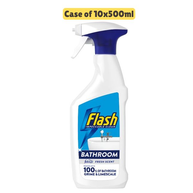 Flash Bathroom Cleaner Spray 500ml [CASE OF 10]