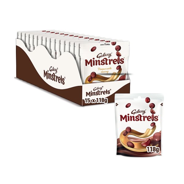 Galaxy Minstrels Milk Chocolate Buttons Pouch Bag 15 x 125g