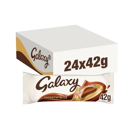 Galaxy Smooth Milk Chocolate Bar 24 x 42g | Galaxy Chocolate Bar