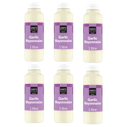Garlic Mayonnaise | Chef's Menu Case of 6 x 1 Litre