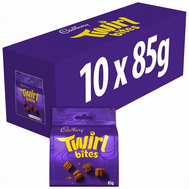 Cadbury Twirl Bites 10 x 85g | Bulk Chocolate Bags