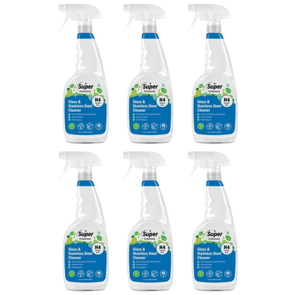 Glass Cleaner 750ml Case of 6 | Glass & Stainless Steel Cleaner