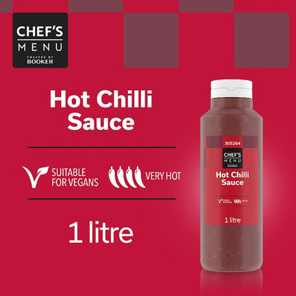 Hot Chilli Sauce | Chef's Menu  1 Litre
