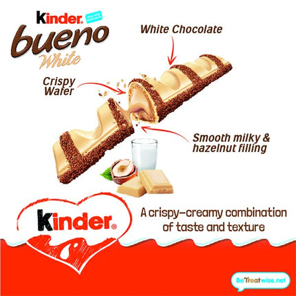 Kinder Bueno White Chocolate Bars 30 x 39g | Bueno White