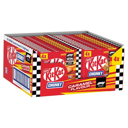 KitKat Chunky Caramel Milk Chocolate Multipack Case of 32 x 160g (4 Pack)