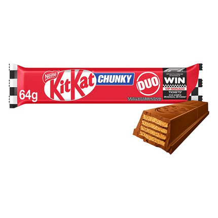 KitKat F1 Chunky Duo Milk Chocolate Bar Case of 24 x 64g