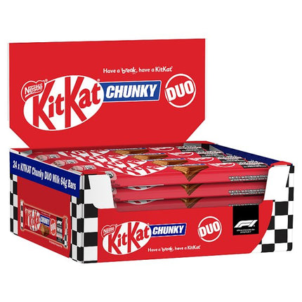 KitKat F1 Chunky Duo Milk Chocolate Bar Case of 24 x 64g