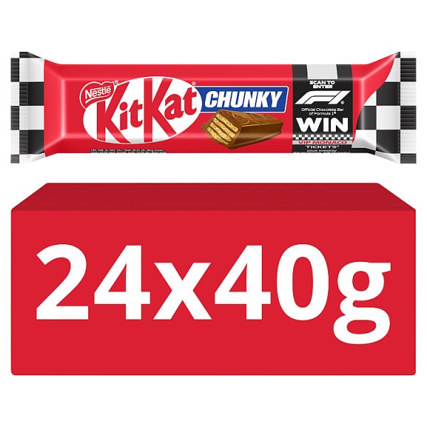 KitKat F1 Chunky Milk Chocolate Bar Case of 24 x 40g