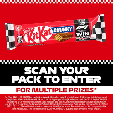 KitKat F1 Chunky Milk Chocolate Bar Case of 24 x 40g