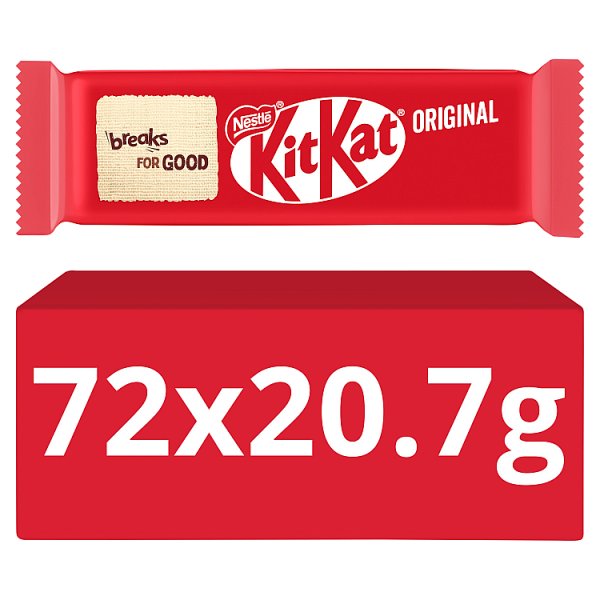 Kit Kat 2 Finger Milk Chocolate Biscuit Bar 72 x 20.7g