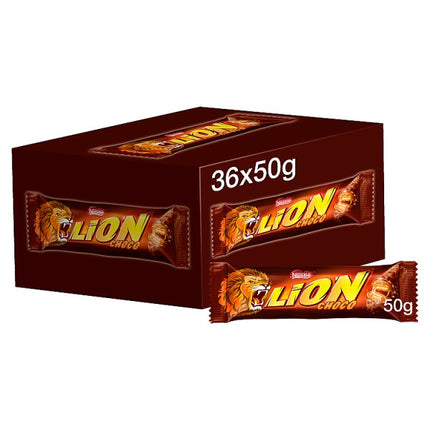 Lion Milk Chocolate Bar Case of 36 x 50g | Nestlé Lion Bars
