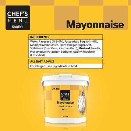 Mayonnaise | Chef's Menu 5 Litres