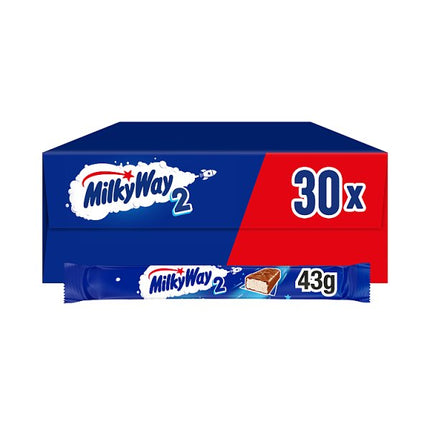 Milky Way Nougat & Milk Chocolate Snack Bar Case of 30 x 43g