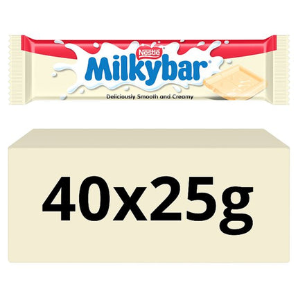 Milkybar White Chocolate Bar Case 40 x 25g