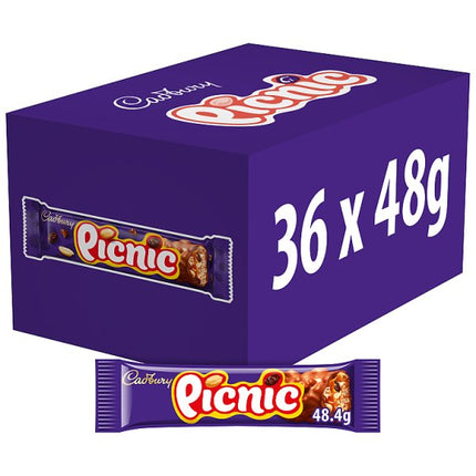 Picnic Bar 36 x 48g | Cadbury Picnic Chocolate Bar
