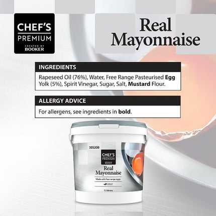 Real Mayonnaise | Chef's Premium 5 Litres