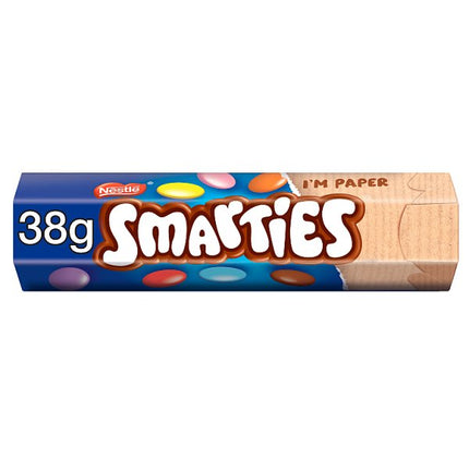 Smarties Milk Chocolate Tube Case 24 x 38g