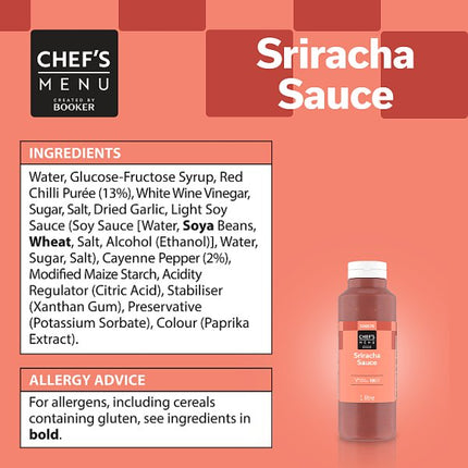 Sriracha Sauce | Chef's Menu 1 Litre