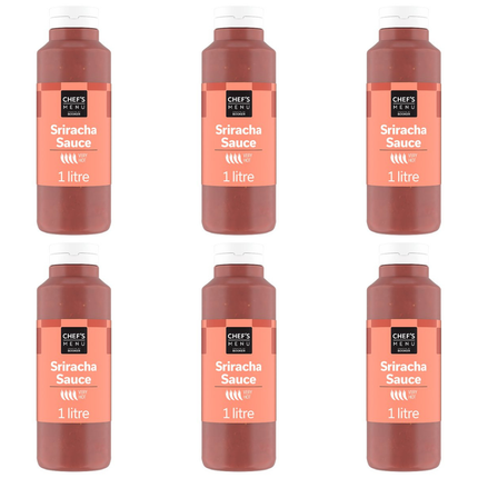 Sriracha Sauce | Chef's Menu Case of 6 x 1 Litre