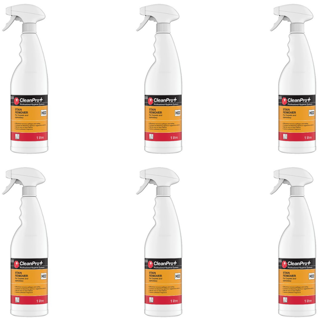 Stain Remover 6 x 1 Litre | Professional Upholstery & Carpet Cleaner