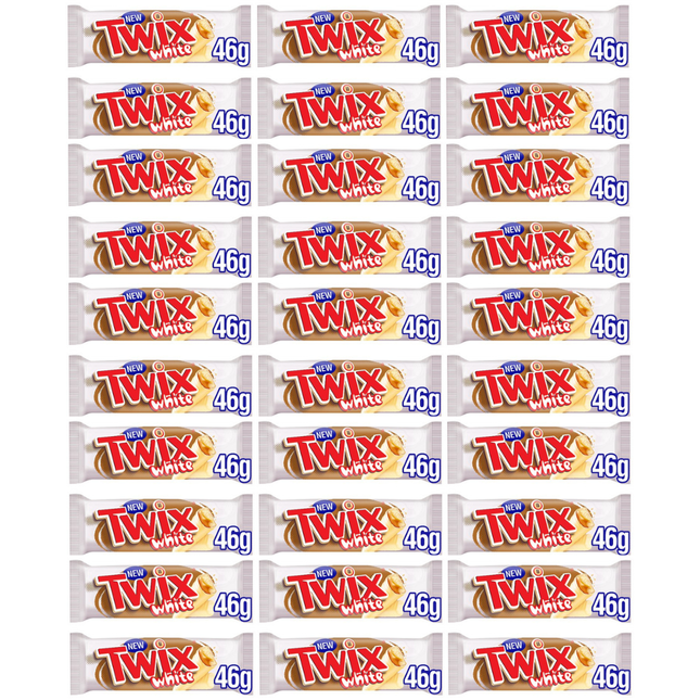 Twix Chocolate - Twix White Chocolate Bar 30 x 46g