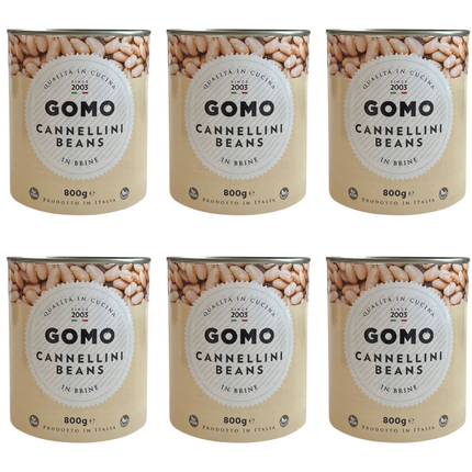 Gomo Cannellini Beans in Brine 6 x 800g | Wholesale Catering Cannellini Beans