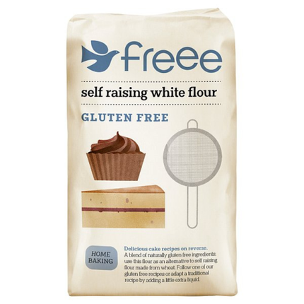 FREEE Gluten Free Self Raising White Flour 1kg bag of gluten free flour for cakes, sponges and professional catering