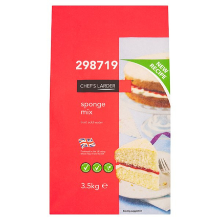 Chef's Larder Sponge Mix 3.5kg catering bag of cake and sponge baking mix for professional kitchens