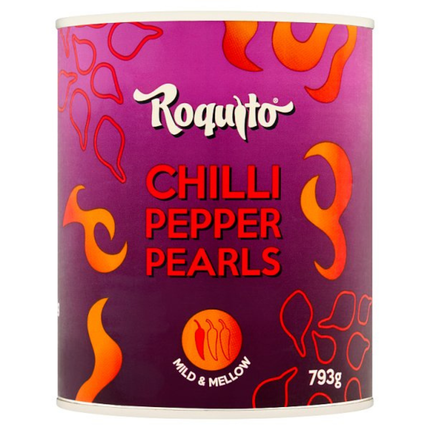 Roquito Chilli Pepper Pearls 793g catering jar of sweet and mildly spicy pickled chilli peppers