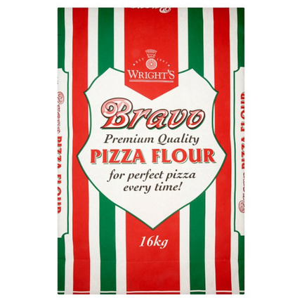 Wright's Bravo Pizza Flour 16kg catering sack of professional pizza flour for pizzerias and commercial kitchens