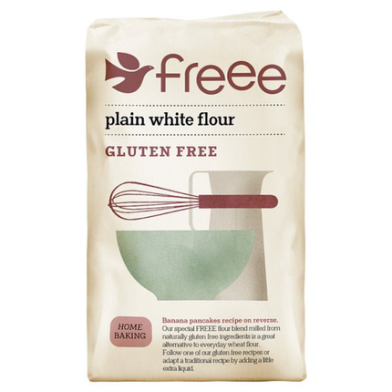 FREEE Gluten Free Plain White Flour 1kg bag of gluten free flour for baking and catering kitchens