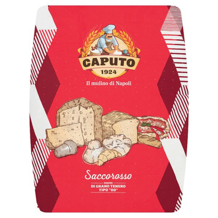 Caputo Saccorosso Flour 15kg catering sack of professional Italian pizza flour for long-fermentation dough