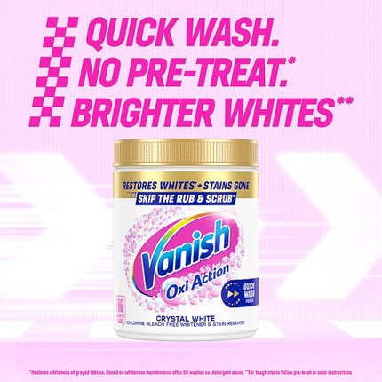 Vanish Oxi Action Stain Remover Powder 2.4kg | Crystal White