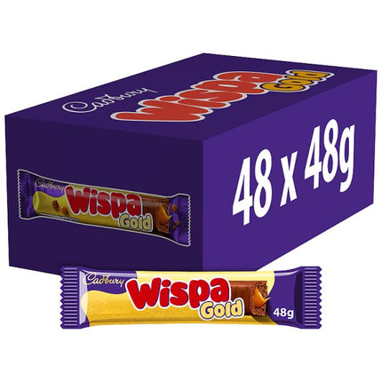 Wispa Gold Chocolate Bar 48 x 48g | Cadbury Wispa Gold