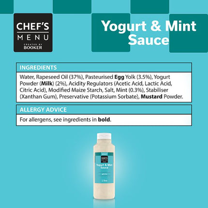 Yogurt & Mint Sauce | Chef's Menu 1 Litre