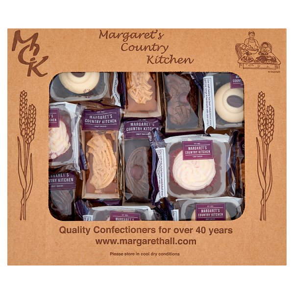 Margaret's Country Kitchen assorted cupcakes and mini loaf cakes wholesale pack containing 12 bakery treats