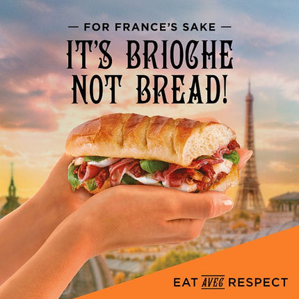 St Pierre Brioche Baguettes 4 Pack | Soft Brioche Rolls for Hot Dogs, Sandwiches & Catering
