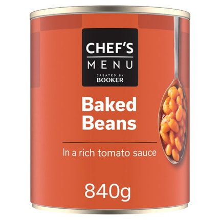 Chef's Menu Baked Beans in a Rich Tomato Sauce 840g catering tin