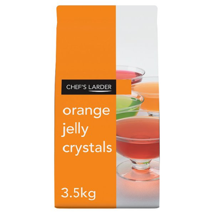 Chef's Larder Orange Jelly Crystals 3.5kg bulk catering pack for desserts and foodservice kitchens