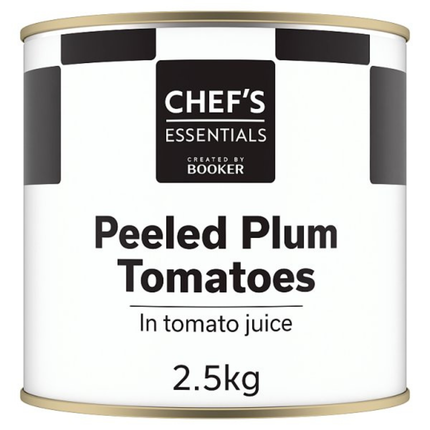Chef's Essentials Peeled Plum Tomatoes in Tomato Juice 2.5kg catering tin