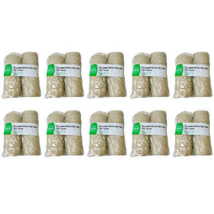 Infiniti Bagasse 10 x 100 Sip Lids 90mm bulk compostable eco-friendly takeaway coffee cup lids case