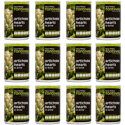Fontinella Artichoke Hearts in Brine 12 x 390g bulk case