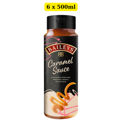 Baileys Caramel Sauce 6 x 500ml wholesale bulk case dessert topping for cafés and hospitality businesses