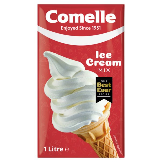 Comelle Ice Cream Mix 1 litre ready to use dessert mix for cafés, restaurants and hospitality businesses