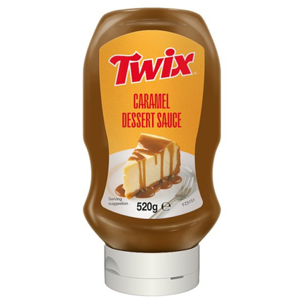 Twix Caramel Dessert Sauce 520g squeeze bottle for desserts, ice cream and catering use